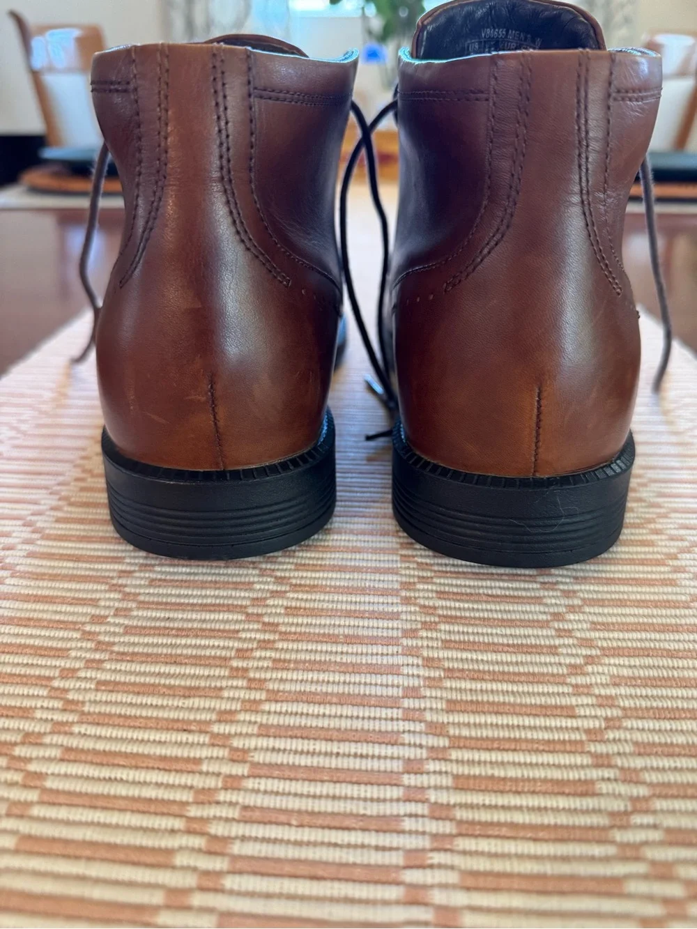Rockport Men's Dark Brown Leather Chukka Boots